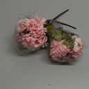 Dremisland Artificial Flowers Like Real Artificial Bouquet 2 Packs Silk Artificial Roses Bouquet with Daisy Chrysanthemum Pink Flowers for Centerpiece Table Wedding Party Home Decor