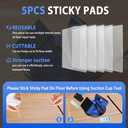 Floor Gap Fixer Tool – Heavy Duty Flooring Gap Repair with 45° Striking Surface, Strong Suction Cup & 5 Extra Sticky Pads, Ideal for Laminate, Vinyl, Wood