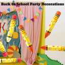 10pcs Large Inflatable Crayons & Pencil Balloons, Back to School Balloons 5 Jumbo Inflatable Pencil & 5 Crayons Decorations for Home Classroom Party