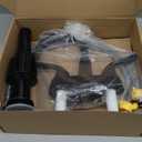 KPW Bathroom Sink Faucet 2 or 3 Hole Matte Black 4 Inch ABS Plastic Non-Metallic Lavatory Bathroom Faucet with Pop Up, 2 Pack (Two Handle)