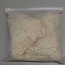 Hand Crochet Lace Round Tablecloth Decorative Handmade Rustic Farmhouse Cotton Beige Fabric Table Cover 48 inches Diameter