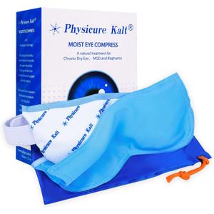 Heated Eye Mask | Moist Heat Eye Compress Relief for Dry Eyes, Imitated, Pink Eyes | Microwave Activated Dry Eye Therapy Mask
