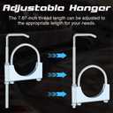 2 Pcs Universal Exhaust Clamp with Hanger - Heavy-Duty Steel for Exhaust Pipes, Car & Truck Muffler Systems (4 inches)