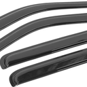 Tape On Window Visors Fits for 1999-2016 Ford F250 F350 F450 F550 Super Duty Crew Cab, Side Auto Window Wind Deflectors, Ventshade, Rain Guards for Cars/Trucks