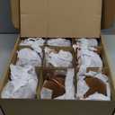 DN DECONATION Christmas Ball Ornaments Set of 9 – Brown Velvet Shatterproof Christmas Tree Ornaments with Ribbon, 3.14” Rustic Vintage Plastic Balls for Xmas Tree Decor, Holiday Decorations