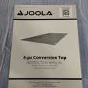 JOOLA Ping Pong Conversion Top with Net Set for Billiard and Pool Tables - Regulation Top Converts Billiards into Ping Pong Table - Includes Foam Padding for Protection - Steel Frame Option