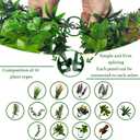 ODTORY Artificial Greenery Grass Wall Panels: 54'' x 120'' UV-Anti Faux Greenery Ivy Privacy Fence Screen Backdrop Boxwood Vine Leaf Hedges for Patio, Balcony, Garden, Green Decor