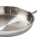 T-Fal Pro Tri-Ply Stainless Steel Fry Pan 12 Inch, Induction Compatible, Oven Safe 500F, Fast & Even Heat, Professional Quality & Durability, Frying Pan, Skillet, Cookware, Dishwasher Safe, Silver