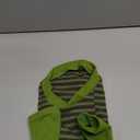 Pistha Dog Tshirt Striped Shirts for Dogs Clothes Stretchy Puppy T-Shirts with Metal Buckle for Small Medium Dog Boys Girls (Green, Small)