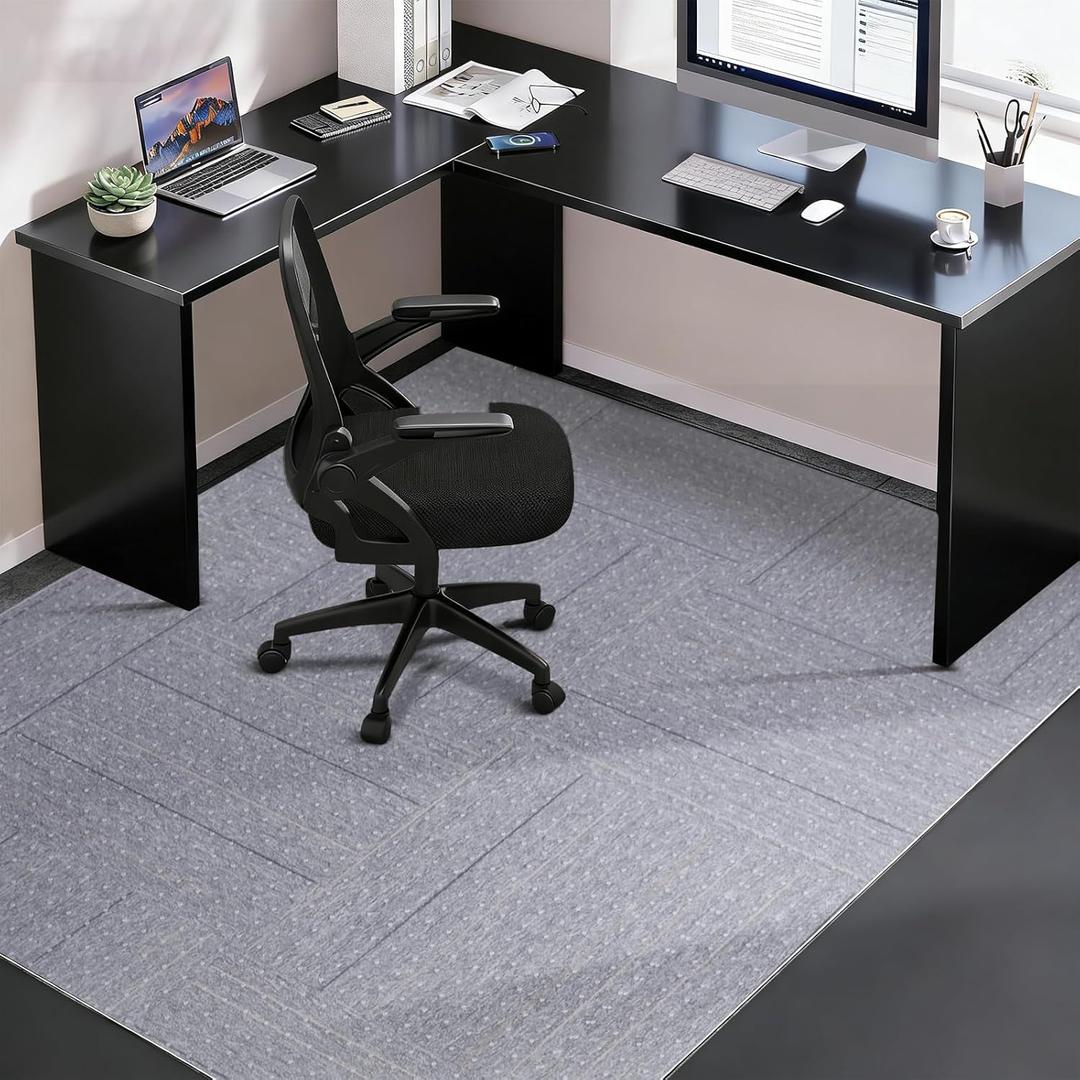 Clear Office Chair Mat for Carpet - 46"x60" Heavy-Duty Protection for Low Pile Carpets - Not Suitable for Hardwood Floors