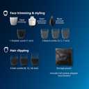 Norelco Philips Multi Groomer - 13 Piece Mens Grooming Kit for Beard, face, Nose, and Ear Hair Trimmer and Hair Clipper - NO Blade Oil Needed, MG3740/40
