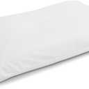 Sleep Yoga Cool and Fresh 2-Pack Standard/Queen Size Pillow Cover Protector-100% Cotton Hypoallergenic, Machine Washable-Lavender Purple, Standard/Queen Size, White