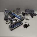 Zefiro Cordless Vacuum Cleaner for Home,450W /40Kpa 50Mins Stick Vacuum,AntiTangle 1.5L Dust Cup, Rechargeable Wireless Handheld Vacuum for Pet Hair/Carpet/Floor,Blue&Gray