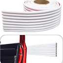 Rubber Bond Garage Wall Protectors  4in x 12ft Strong SelfAdhesive Rubber Bumper Protectors for Garage Walls  Waterproof and AntiScratch Garage Wall Protector for Car Doors (White)