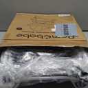 Pamo Babe Booster Seat for Dining Table, Travel Lightweight Folding 2-in-1 Feeding Seat for Baby, Adjustable Tray and Adjustable Hight (Black)