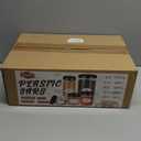 Plastic Jars with Lids, 48 Pcs 6 OZ Slime Containers with Screw On Lids Clear Round Plastic Storage Jars Refillable Container Jar for Travel Storage Home Kitchen Food