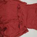 Avanova Women Sexy 2 Piece Pajama Set Ruffle Trim Cami Top and Shorts Sleepwear Set (Red, XS)