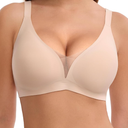 LUCKMEEY Bras for Women No Underwire Deep V Wireless Bra Push Up Seamless Bras Full Coverage Bralettes Everyday Bras Size M