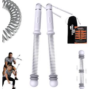 Ropeless Battle Ropes for Home Gym-Portable Cordless Training with Poster