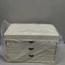 3 Drawers Bathroom Counter Organizer - 5 Tier Makeup Organizer, Versatile Perfume Organizer, Ideal for Bathroom Storage, Vanity, Large Skincare, Perfume, Present, Cream White