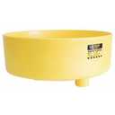 Eagle 1662 Drum Funnel with Brass Screen, 18" Diameter x 7" Height, Yellow