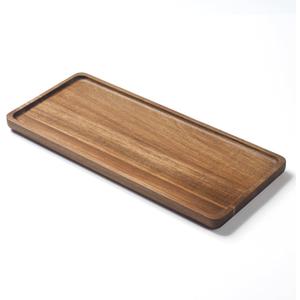 Bathroom Vanity Tray, Bathroom Tray for Counter, Toilet Tank Tray, Wood Bathroom Tray for Organizing and Home Decor (13.8 x 6 x 0.8 inch)