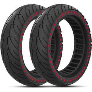 8.5x2 inches Solid Tires8 1/2 x2 Tire Replacement for Electric Scooter Xiaomi Pro 2 Hiboy S2, 8.5 Inch 50/75-6.1 Rubber Tubeless Tire and All 8.5'' Scooter Tires