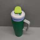 Owala FreeSip Tumbler Insulated Stainless Steel Water Bottle with Built-in Straw and Side Handle, For Travel, Work, School, and Sports, 40oz, BPA Free, Leak Proof, Putting Green