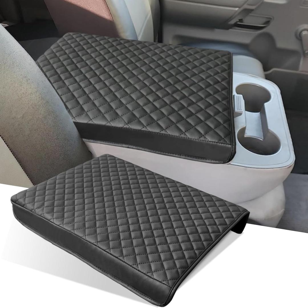 Center Console Cover for Nissan Titan 2004-2024 Jump Seat, Scratch Resistance Armrest Cover Middle Console Cover for Nissan Titan Interior Accessories 2024 2023 2022 2021 2020(Jump Seat Only)