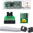 Taidacent nRF52840 USB Dongle Bluetooth Low Energy Desktop nRF Connect Bluetooth 5.0 Dongle with Shell Low-Cost BLE Debugging Tool can be BLE Protocol Analysis Tool (Dongle+Adapter+Line)