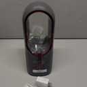 Desk Fan Bladeless, 11.8 Inch Office Fan Small, Quiet, 3 Speed Adjustment, Touch Control, Easy to Clean, Desk Fans Small Quiet, Ideal for Office, Living Room, Bedroom (Gray/Dark Red)