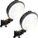LED Barn Light 2 Packs, 150W 20000LM Yard Area Lights Dusk to Dawn Outdoor Lighting with Photocell 6500K Adjustable Angle Daylight IP66 Waterproof Street Lights for Farmhouse/Garage