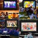 Inflatable Projector Screen Outdoor, 20FT Blow up Movie Screen Support Front & Rear Projection for Backyard Outdoor Movie Night Barbecue Pool Party with Blower and Carry Bag