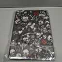 for Fire HD 10 Tablet Case (13th Generation, 2023 Released) 10.1" Multi-Angle Rotating Stand PU Leather Auto Wake/ Sleep for Amazon Kindle fire 10 case Protective Cover, Skulls Red Roses Flowers