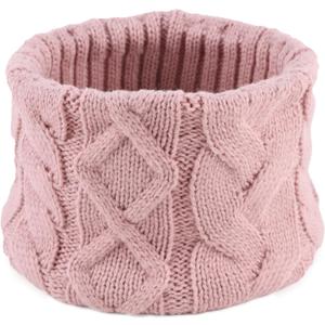 JANGANNSA Winter Kids Scarf Warm Children Neck Warmer Reversible Boys Girls Knitted Scarves (Pink)