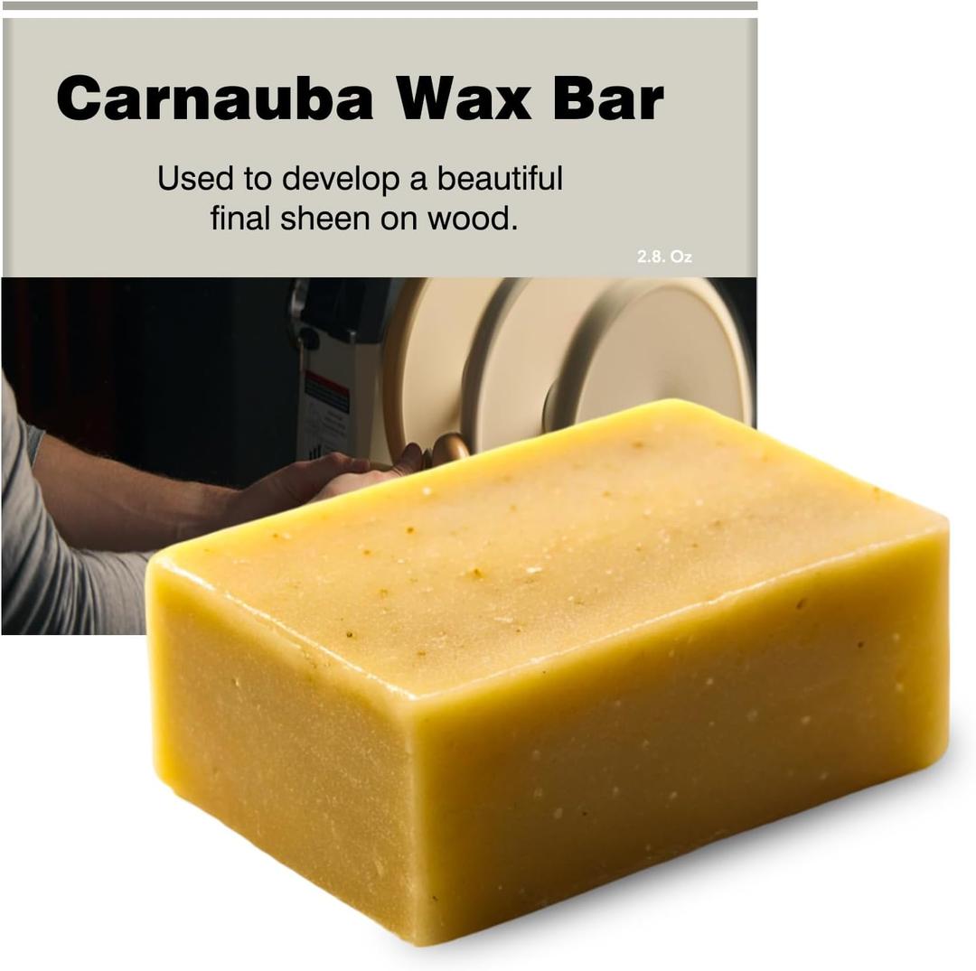 Carnauba Wax Paste - Buffing Compounds & Wax for Use Wood Buffing, Working High Luster Finish Bar The Secret To Shine