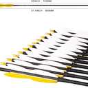 31" Carbon Hunting Arrows Archery Target Practice Arrows with 5" Turkey Feathers Spine 500 for Recurve Bow and Compound Bow(Pack of 12)