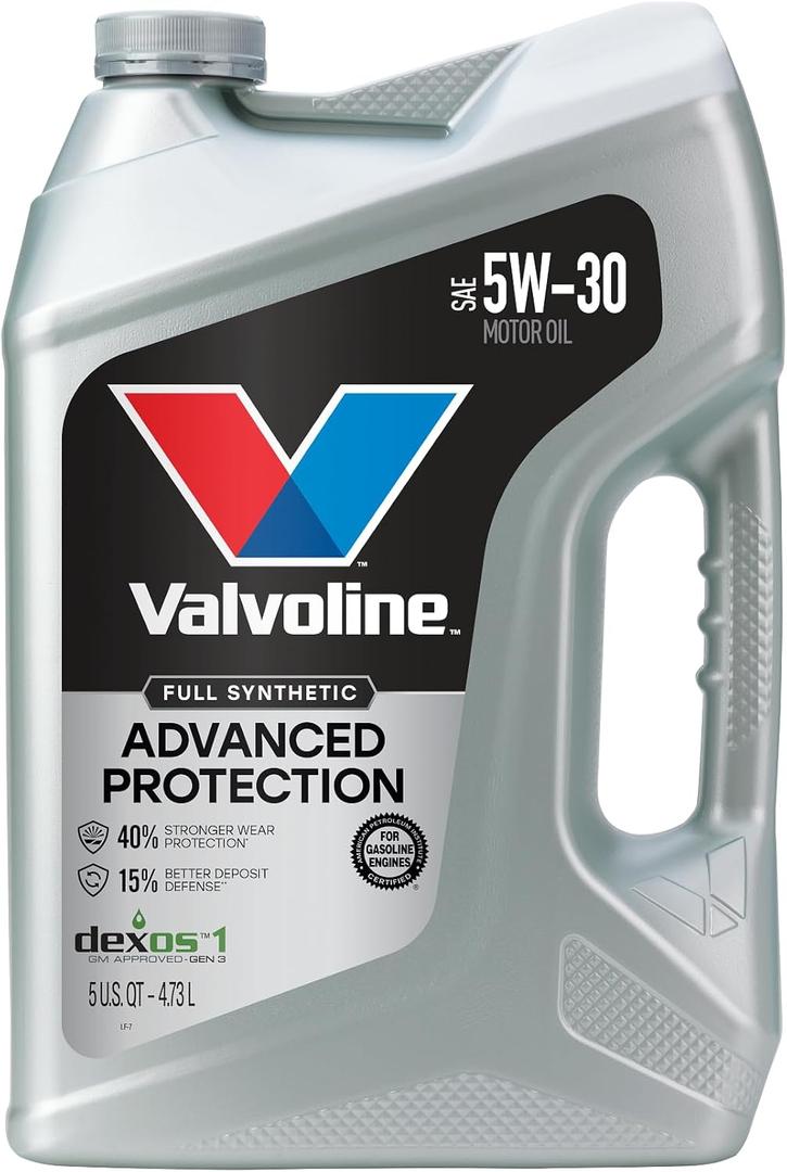 Valvoline Advanced Full Synthetic SAE 5W-30 Motor Oil 5 QT