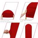 Peomeise 6FT Christmas Wedding Arch CoverRed Arch Backdrop Cover Stretchy Spandex Backdrop Stand Covers for Birthday Party Ceremony Banquet Decor(72" L x 31.2" W)