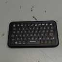 Mini Keyboard with Bluetooth 5.0/2.4G Dual Mode, Gyroscopic Motion Mouse, 64 Keys, RGB Backlight Options, Rechargeable Battery, Type-C Win/iOS/Android/ (Black)
