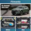Nilight Trunk Cargo Cover for Kia Sportage Accessories 2023 2024, Retractable Security Shade Rear Cargo Cover, with Trunk Storage Net, 1-Pack, 2023-2025 Kia Sportage