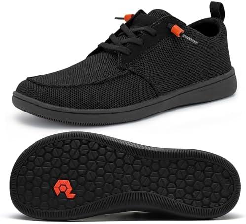 Men's Barefoot Wide Toe Box Shoes - Minimalist Barefoot Shoes with Zero Drop Sole Extra Wide Slip on Walking Shoes for Men 10