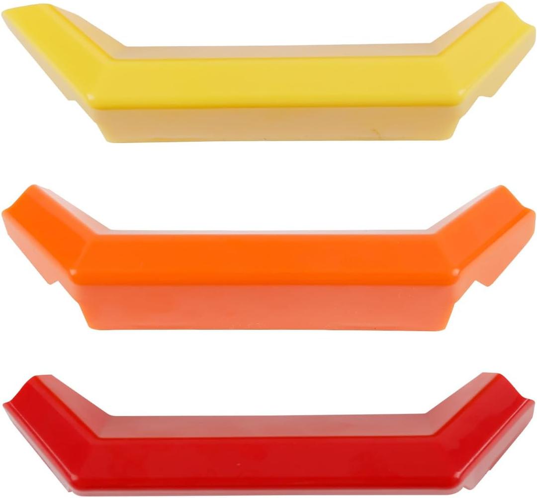 Tricolored Front Grille Badge Insert Trims Compatible with 2024 2025 Toyota Tacoma Accessories TRD Off-Road, TRD PreRunner, TRD Sport, Driver Side Grille Cover Exterior Decoration