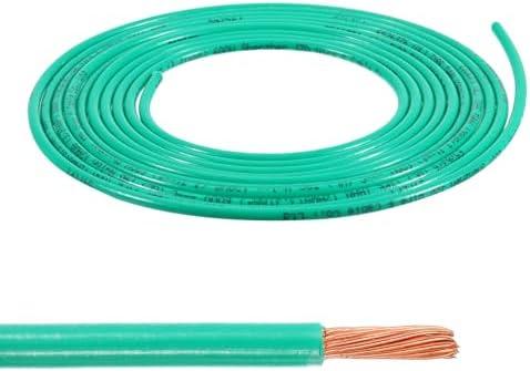 MECCANIXITY THHN Stranded Wire 10 Feet 10AWG Gauge Insulation Building Wire - UL Listed Copper Cable - PVC 600V Electrical Wire for Residential,Commercial,Industrial,Grounding - Green