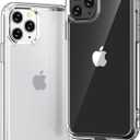 ONES for iPhone 11 Pro Slim Case Clear, [PC + TPU Hybrid][Compatible with MagSafe][Military-Grade Drop Protection][Anti-Yellowing], Shockproof Silicone Hard Cover, Transparent Case (HD Highly Clear)