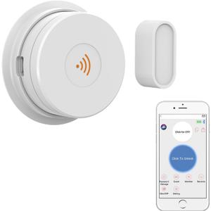 WeHere Wi-Fi Bridge (W100) & Door Sensor for WeHere Smart Lockboxes, Door Sensor for Business/Store/Home/Office Security, App Remote Check Door Close or Open