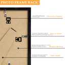 QOTIB Wood 13x39 Puzzles Frame Black for Wall Hanging, 13 x 39 Picture Frame Poster Photo Frame for Wall Horizontally or Vertically, Black, 1 Pack