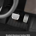 TPARTS Aluminum Self-Flip Lock Performance Pedal Sets Accelerator Brake Pedals Cover for Tesla Model Y Juniper(2025-2026)/Model 3 Highland(2024-2026) Interior Accessories Foot Pedal Pad Replacement