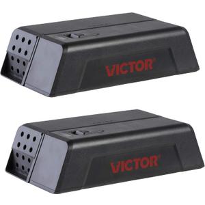 Victor M250SSR-2 Indoor Electronic Humane Mouse Trap - No Touch, No See Electric Mouse Trap - 2 Traps