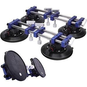 Seamless Seam Setter 2 Pack with 7-Inch Vacuum Suction Cups for Seam Joining and Leveling, Max.400LB Professional Countertop Installation Tool for Granite, Stone, Marble, Slab, Tile Gap Regulator